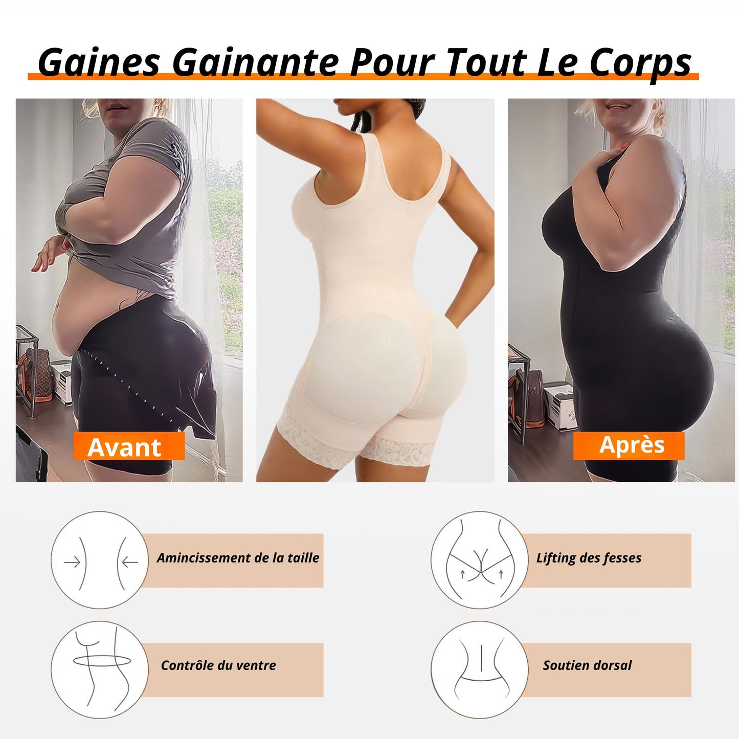 Gaine Sculptante BODILEX – Taille Affinée & Courbes Sublimées